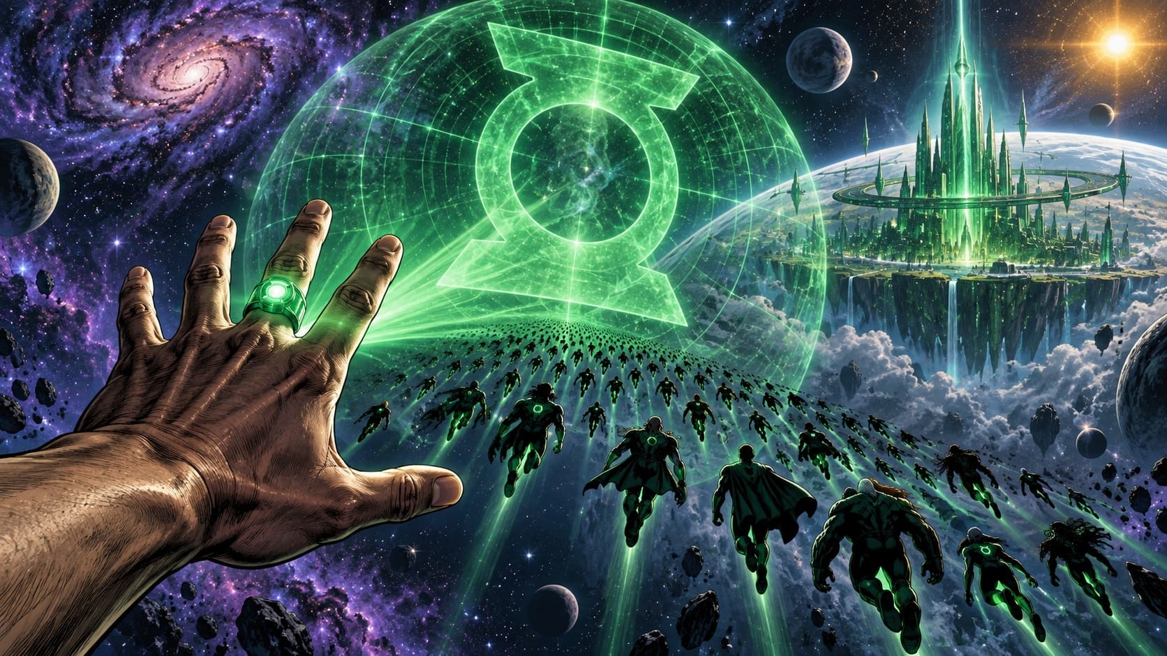 La historia de Green Lantern y los Corps
