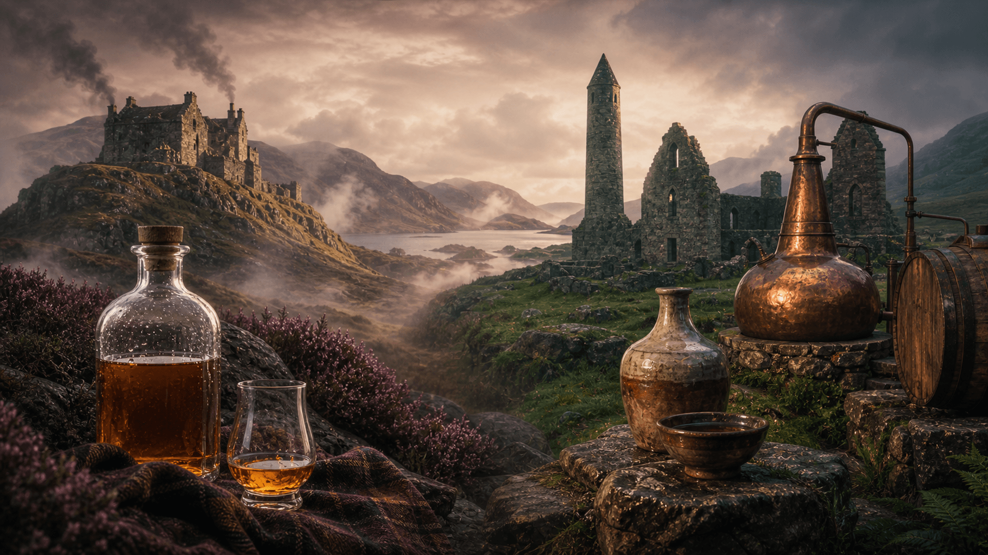 ¿Quién inventó el whisky? La guerra histórica entre Escocia e Irlanda