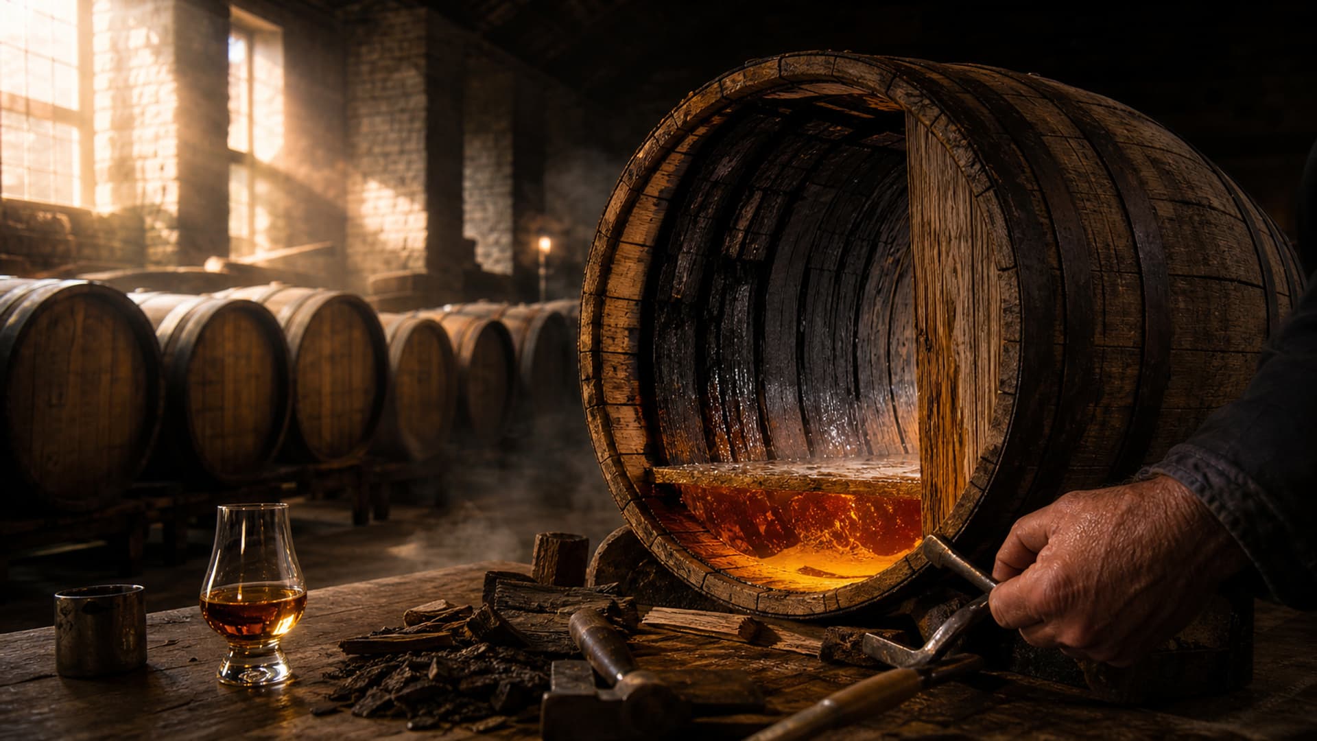 Las barricas: el secreto más importante del whisky