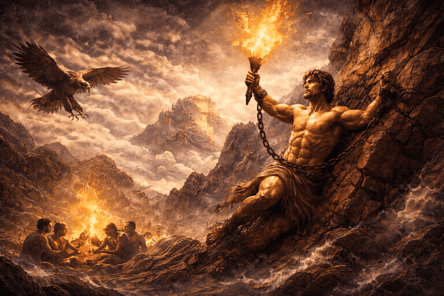 Prometeo y el Robo del Fuego: La Historia del Titán que Desafió a los Dioses
